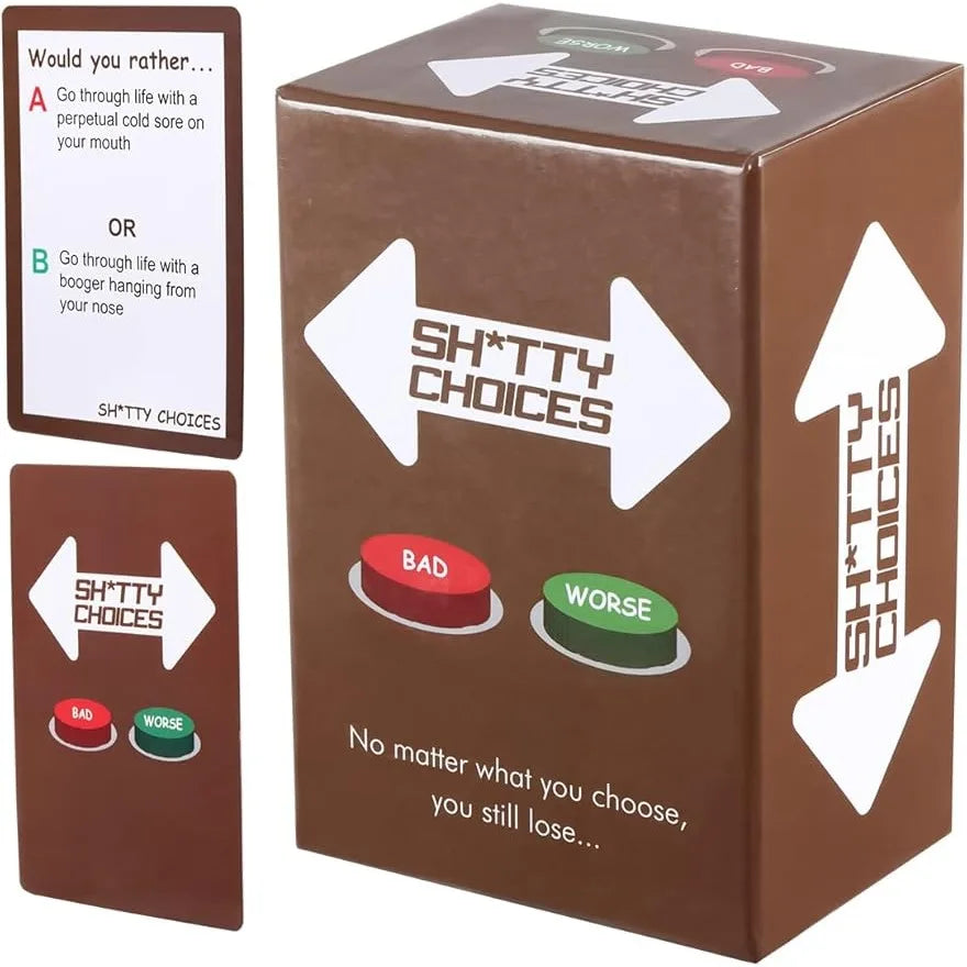 Shitty Choices Card Game for Adults
