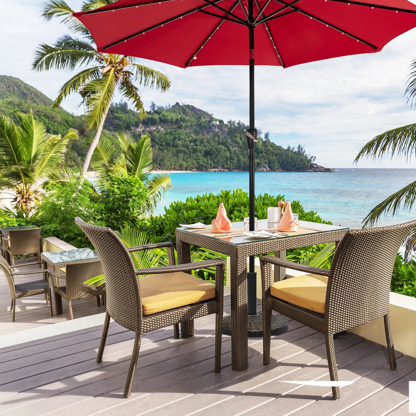 Heavy-duty Patio Market Umbrella Base Stand