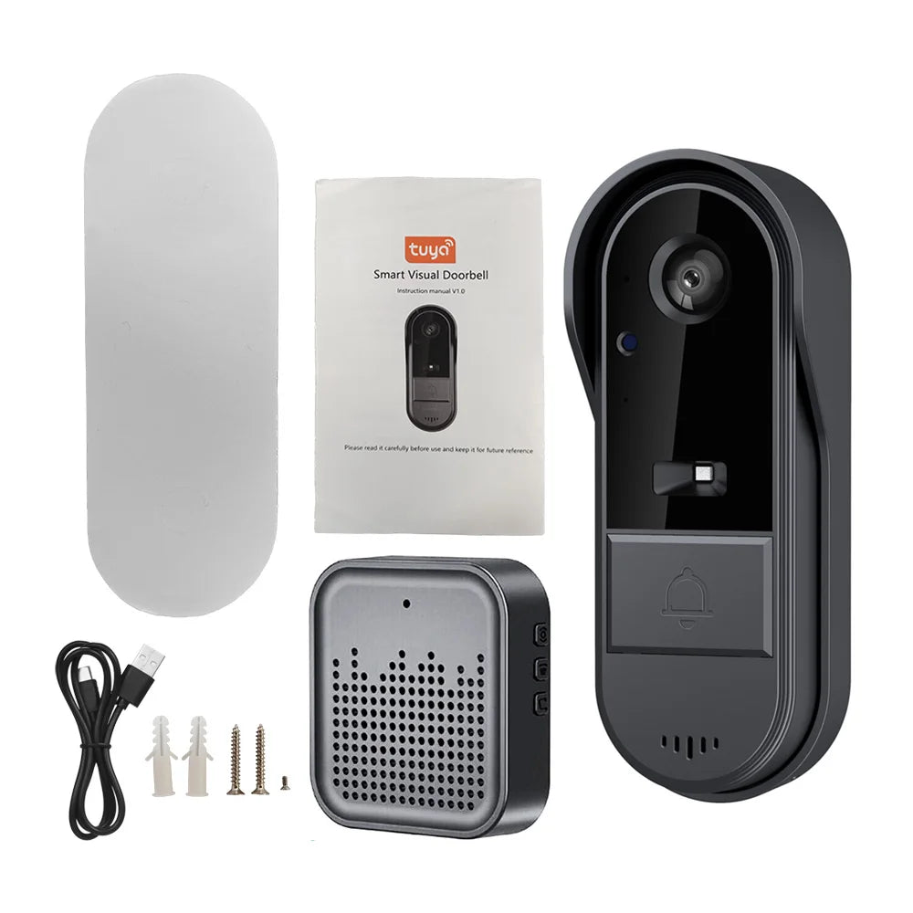 Wireless Intelligent Video Door Bell Camera w/Intercom