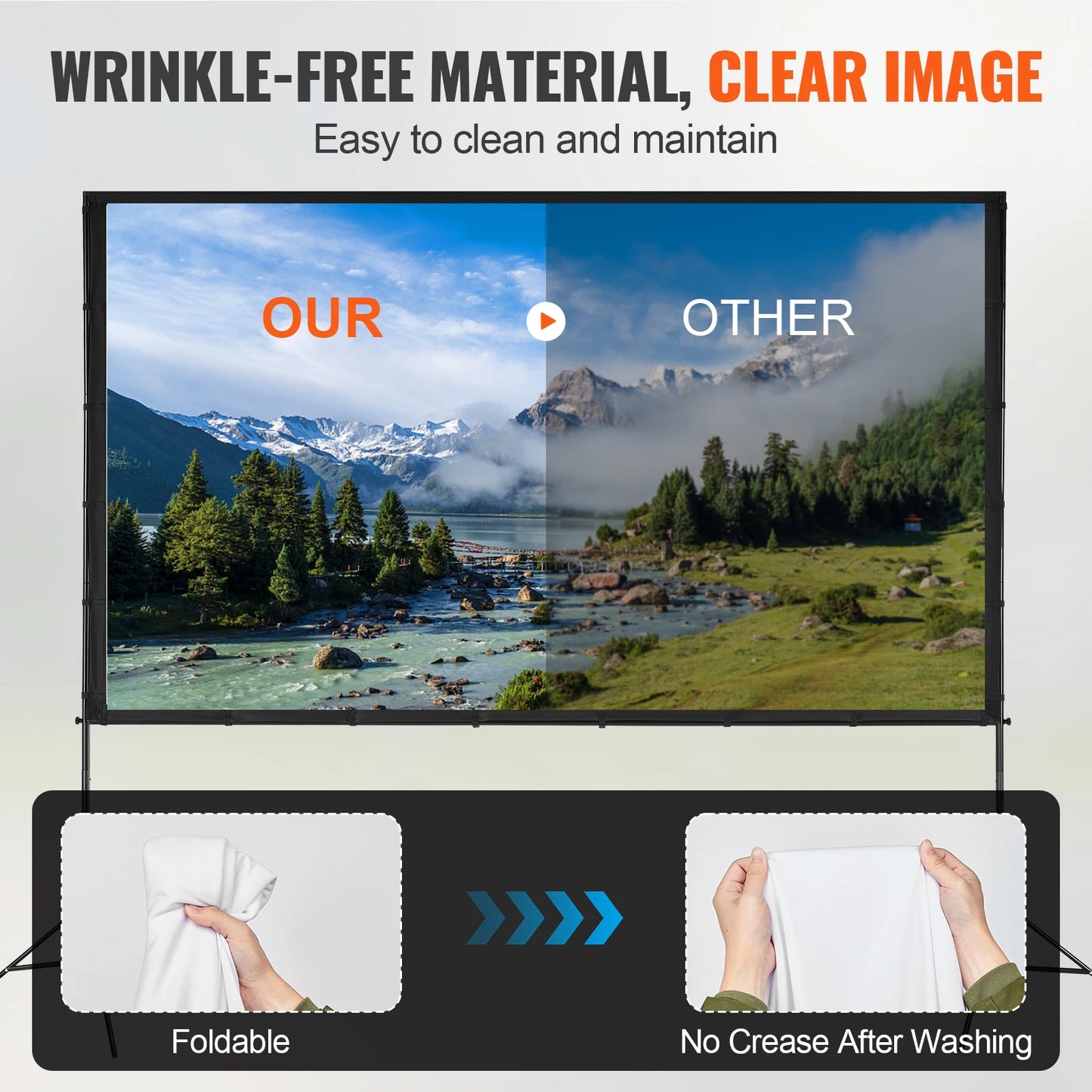Portable Projector Screen with Stand