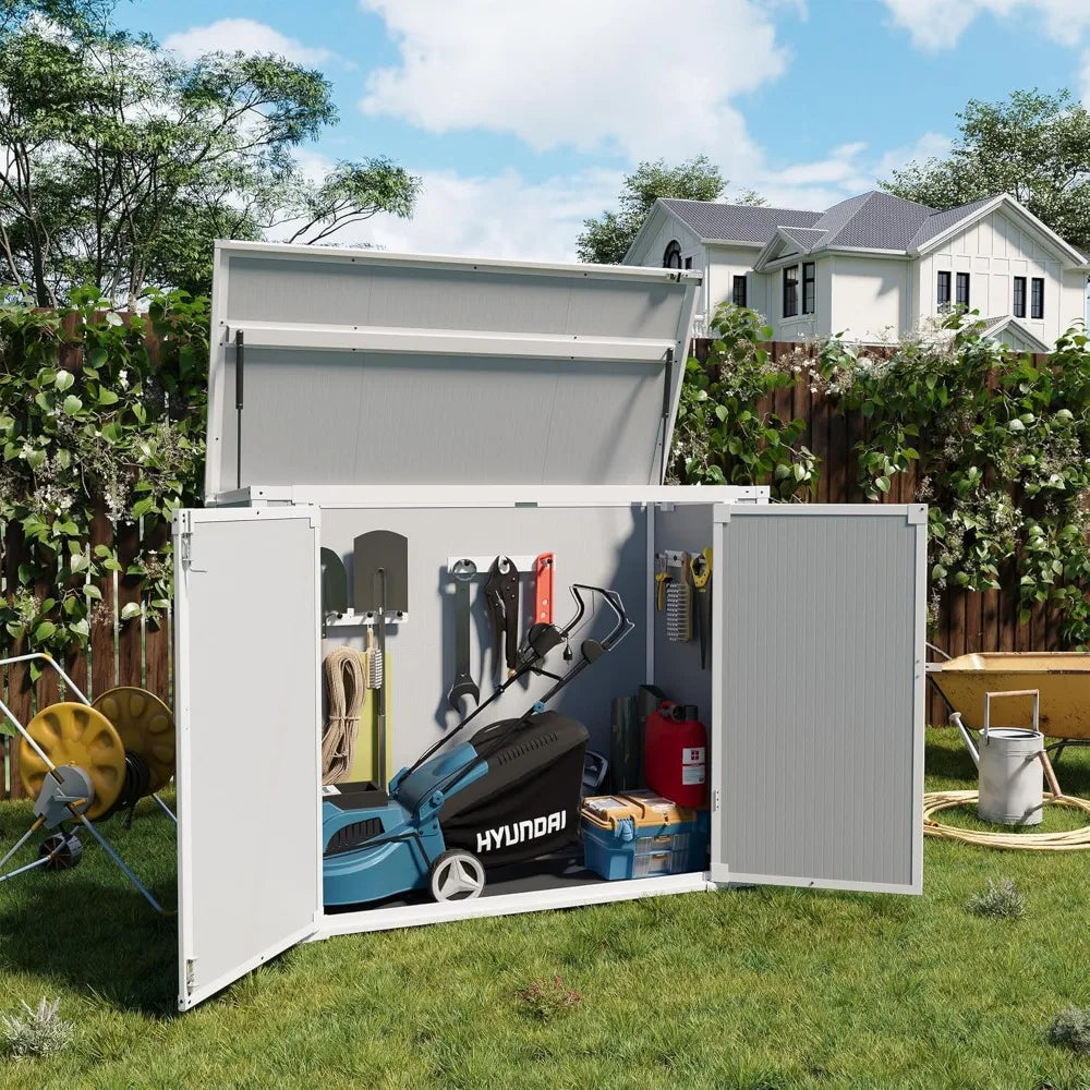 Outdoor, Weatherproof Storage Shed with Floor