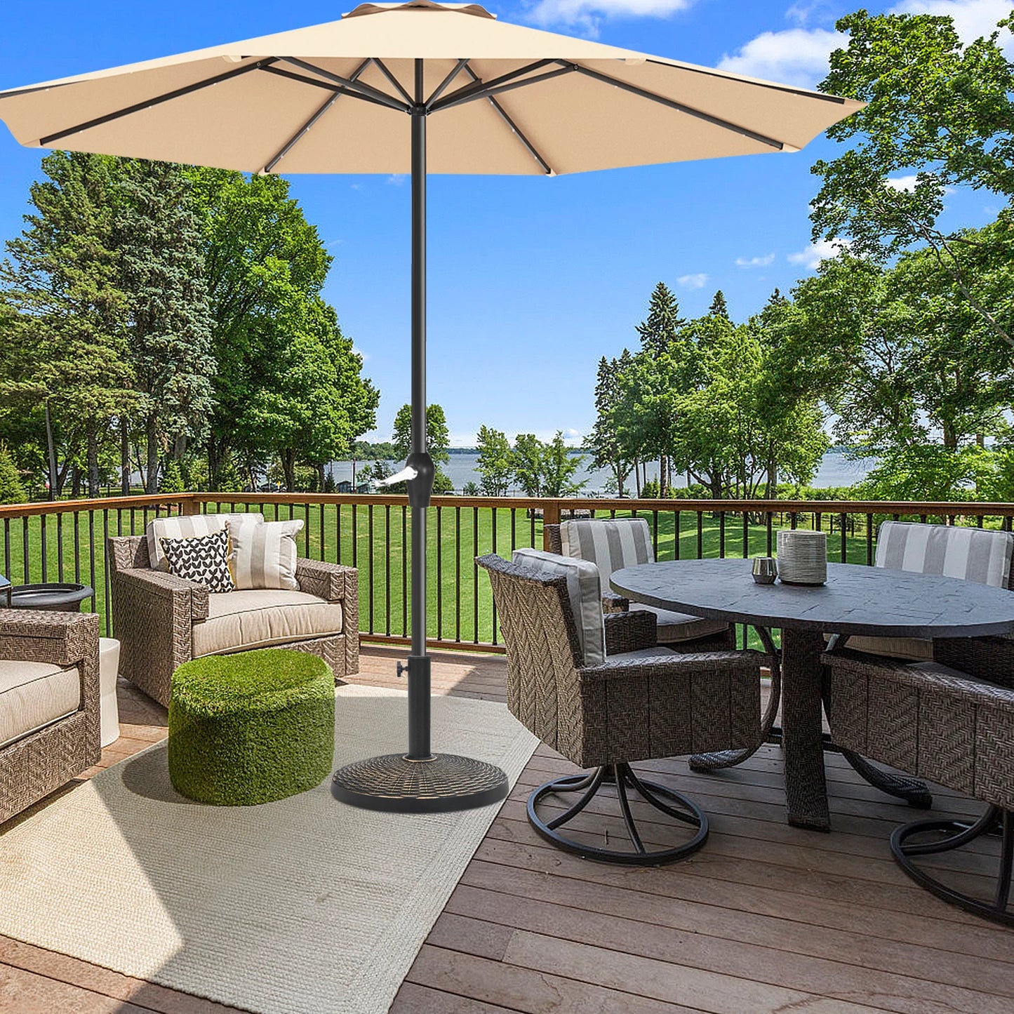 Heavy-duty Patio Market Umbrella Base Stand
