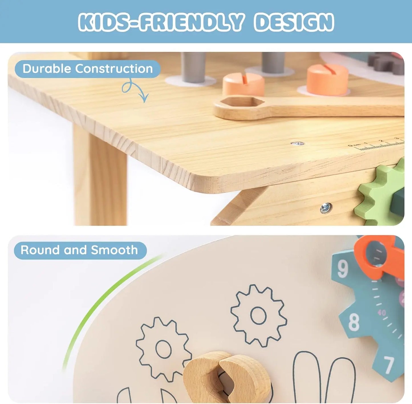 Kids Wooden Work Bench / Tool Set
