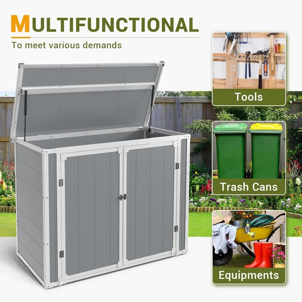 Outdoor, Weatherproof Storage Shed with Floor