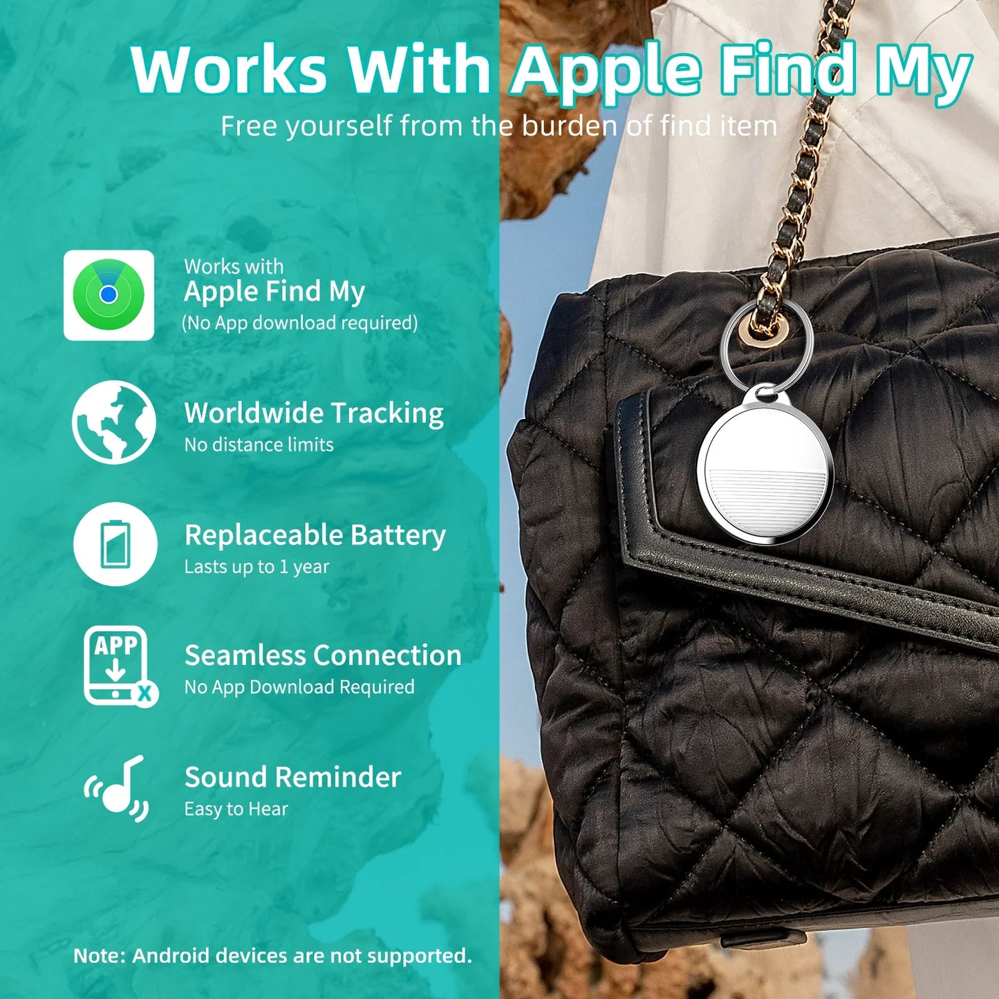 Smart GPS Tracker Mini Tag For IOS Apple