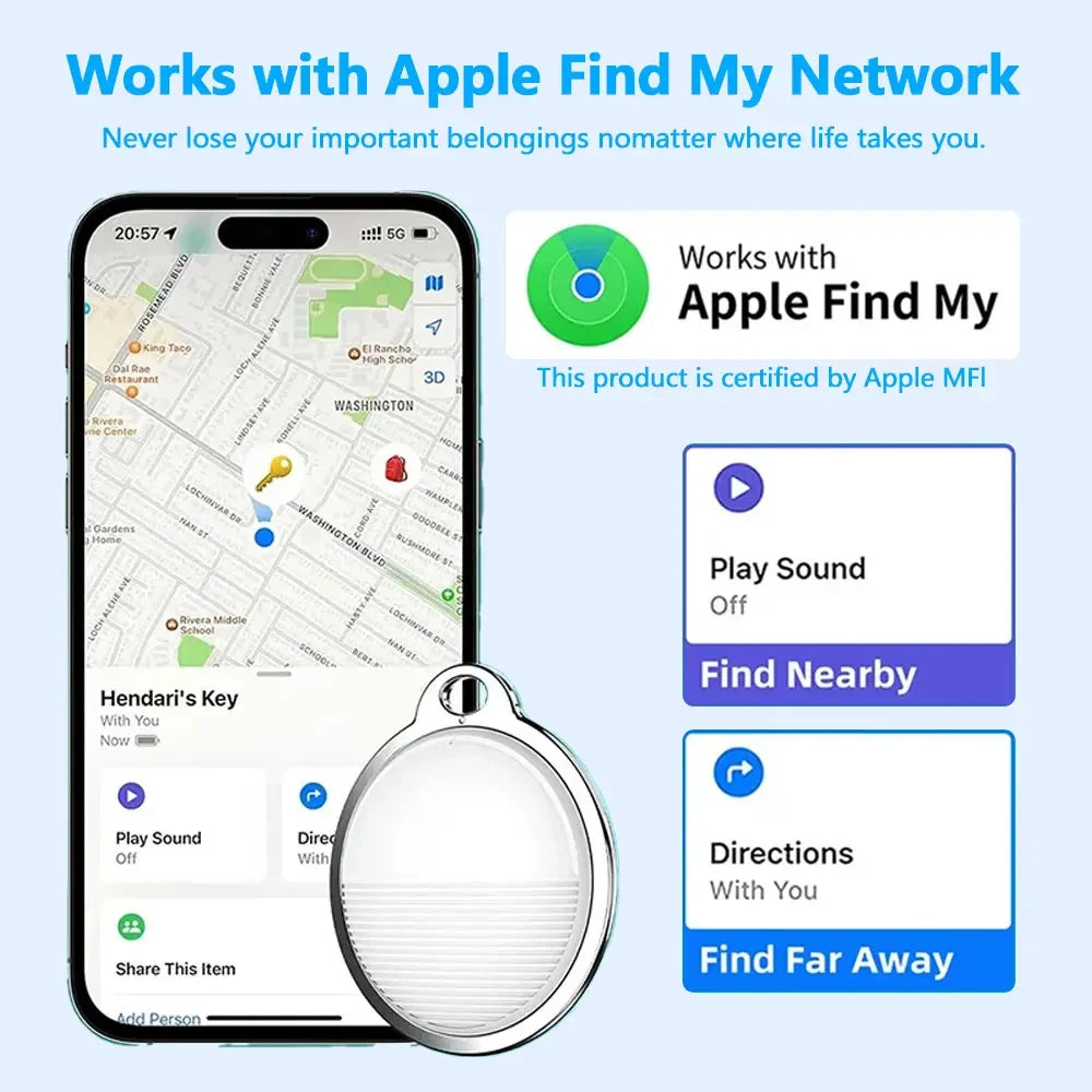 Smart GPS Tracker Mini Tag For IOS Apple