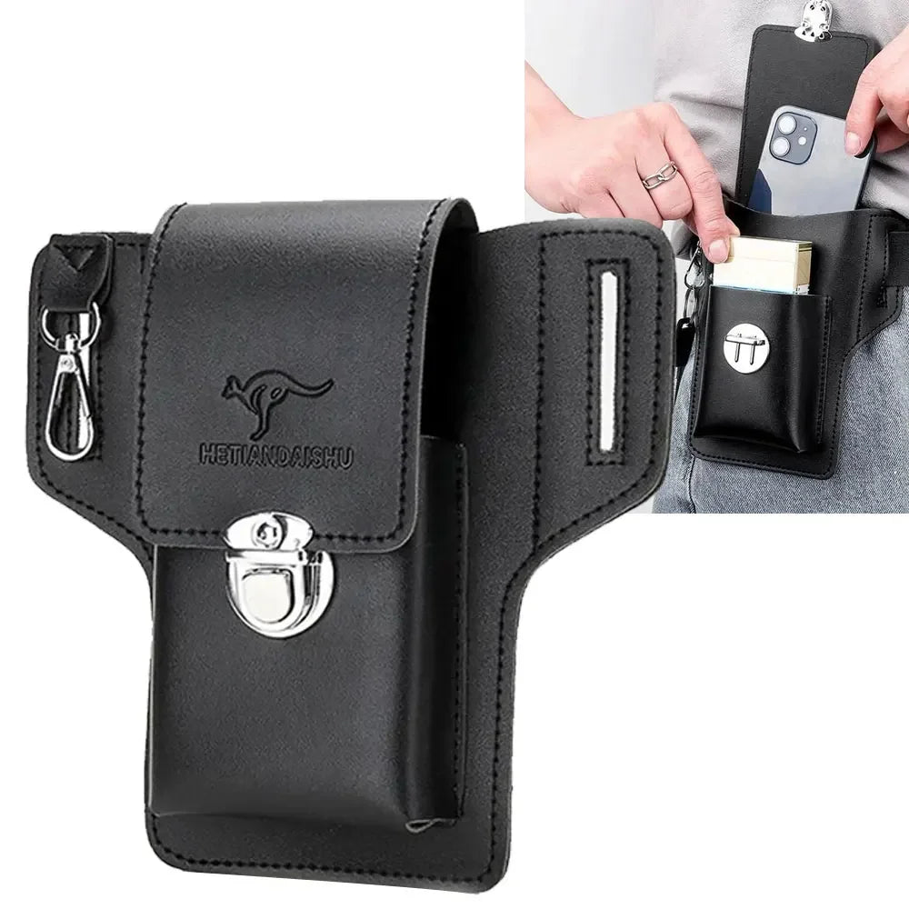 Leather Belt Pouch Phone Case