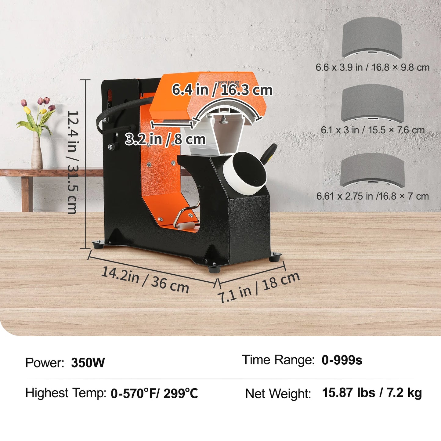 3-in-1 Hat Heat Press Machine