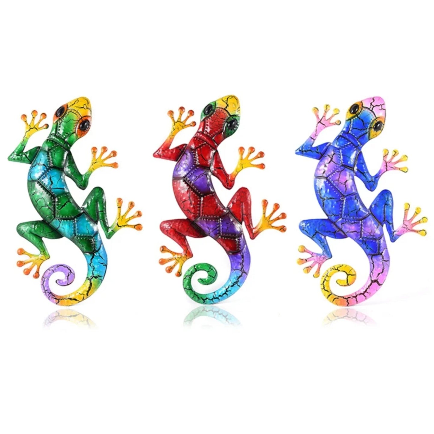 Metal Gecko Decorative Outdoor Garden Art