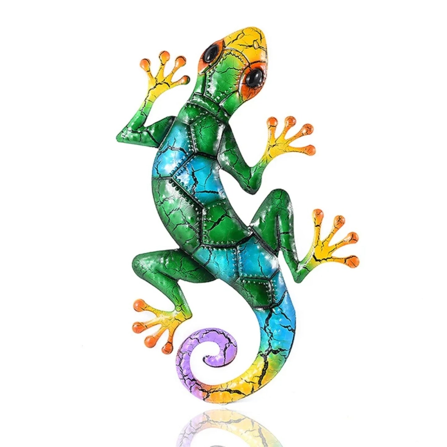 Metal Gecko Decorative Outdoor Garden Art