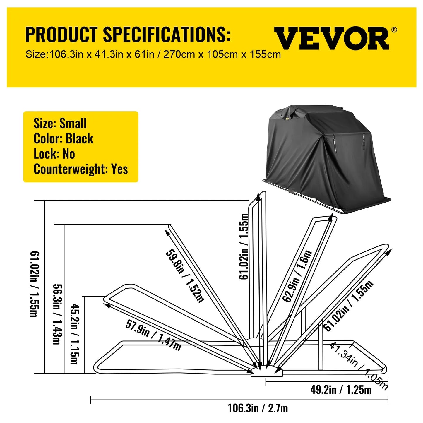 Waterproof Motorcycle Cover/Shelter